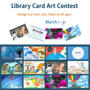 Library Card Art Contest Open to All Ages March 1 - 31