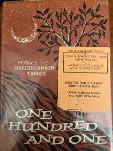 Book Cover for 'One Hundred and One', includes a tree and river, plus the overdue checkout card