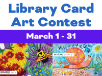 Library Card Art Contest March 1 - 31