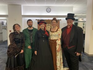 Dark Victorian Tales presenters in costume