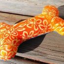 DIY orange dog chew toy